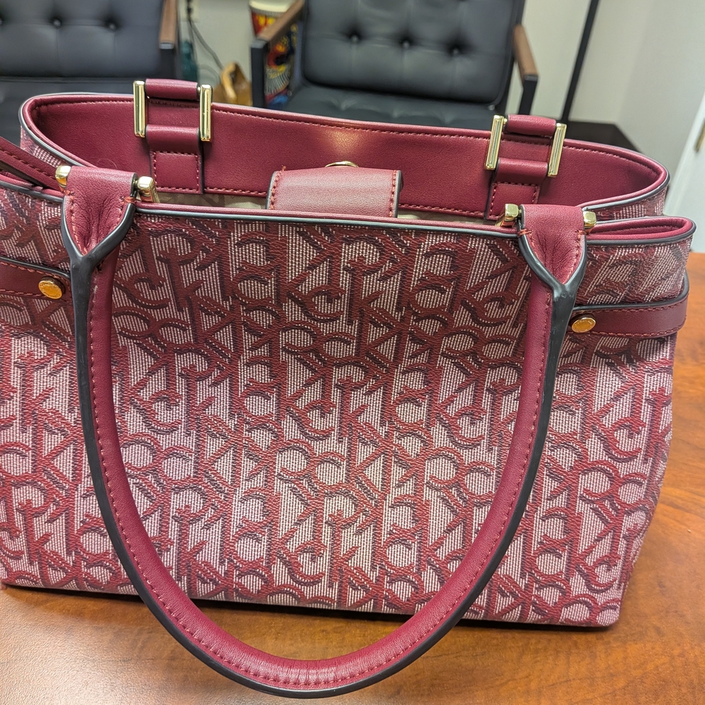 Calvin Klein Pink Monogram Tote Bag - Picture 13 of 13